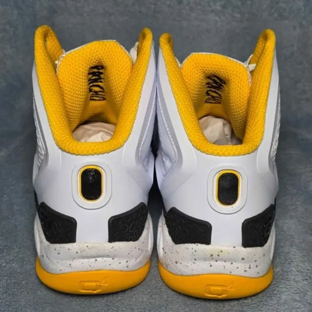 Q4 Sports DC2-II Basketball Shoes Men's Size 9.5 White Yellow